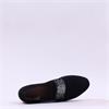 Wonders Sparkle Stud Band Wedge Shoe - Black Suede